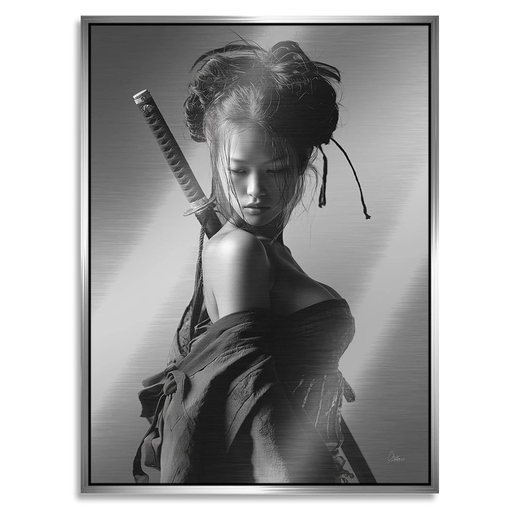 Samurai Diva Aluminiumbild gebürstet