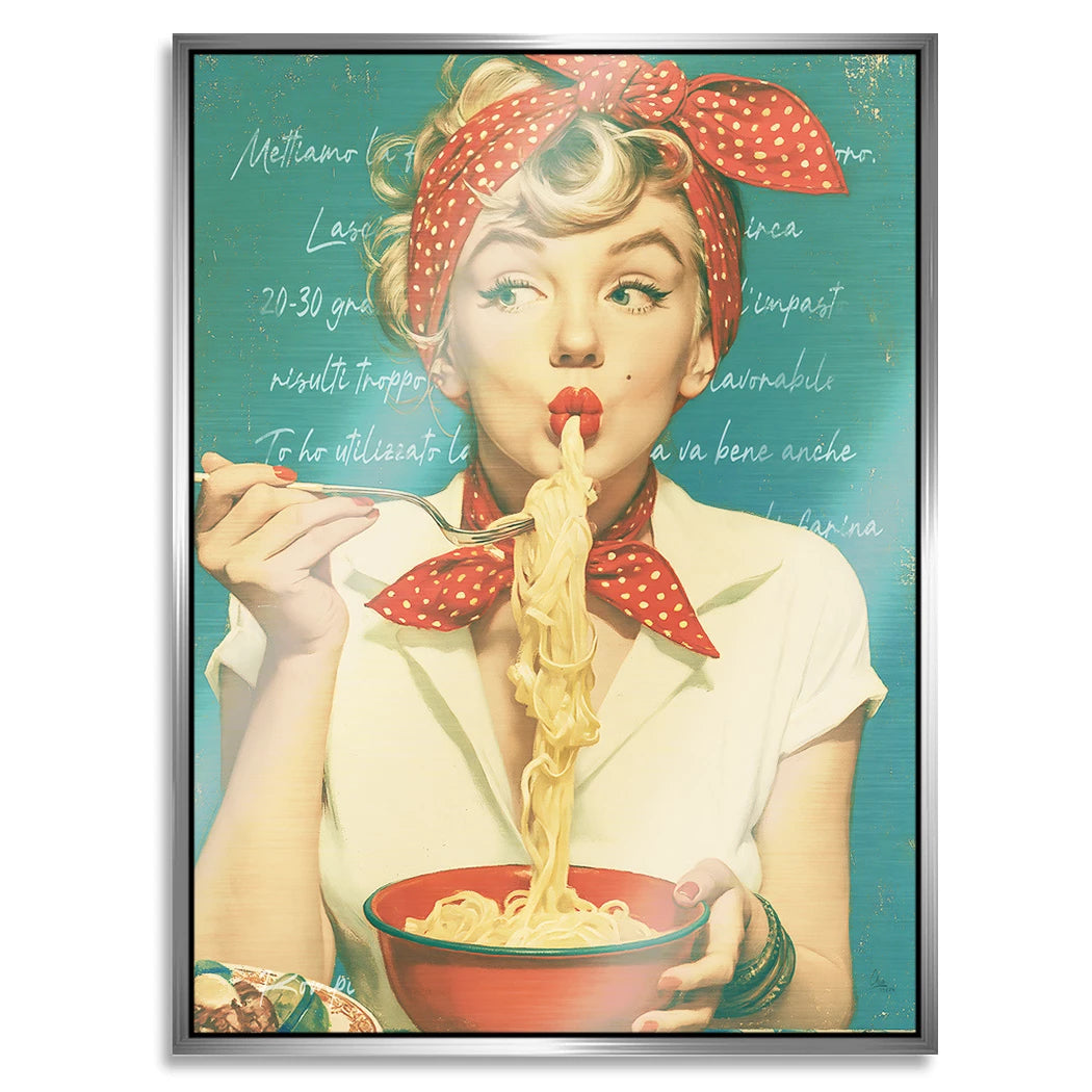 Marilyn Monroe Dolce Aluminiumbild gebürstet