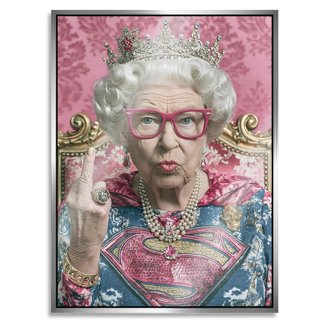 Queen Royale Aluminiumbild gebürstet