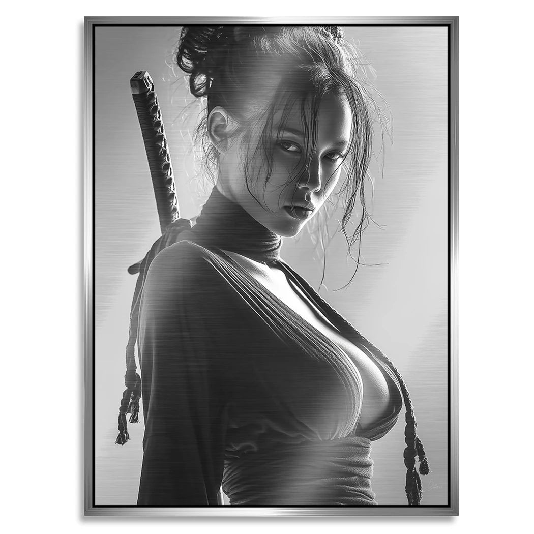 Katana Queen Aluminiumbild gebürstet