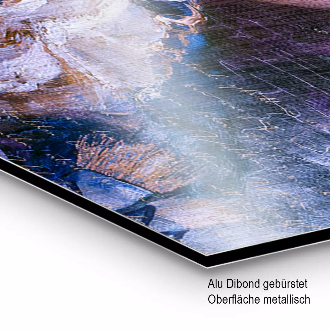 Rock me Amadeus Aluminiumbild gebürstet