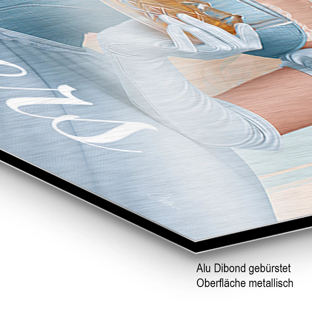 Cinderella Cheers Aluminiumbild gebürstet