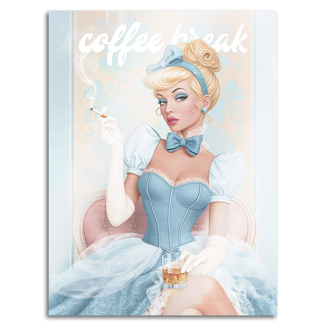 Cinderella Coffee Aluminiumbild gebürstet