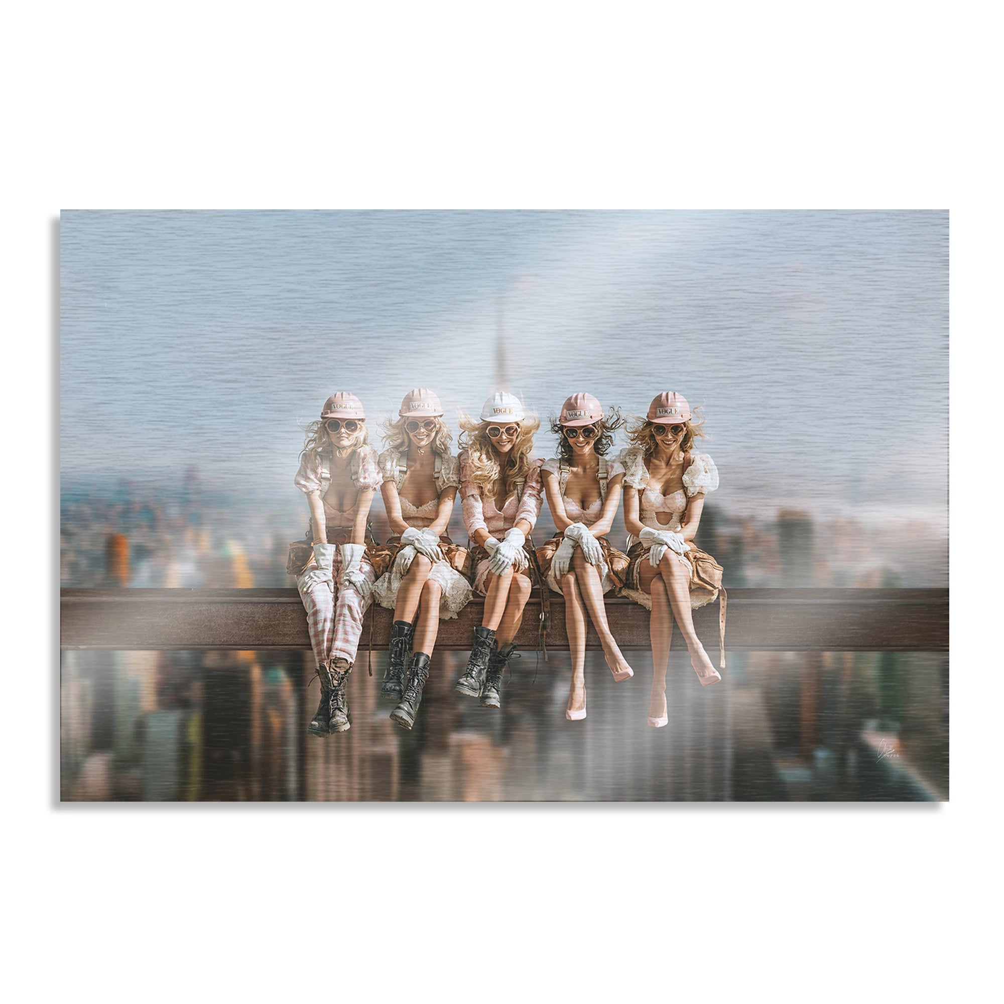 Skyline Queens Aluminiumbild gebürstet