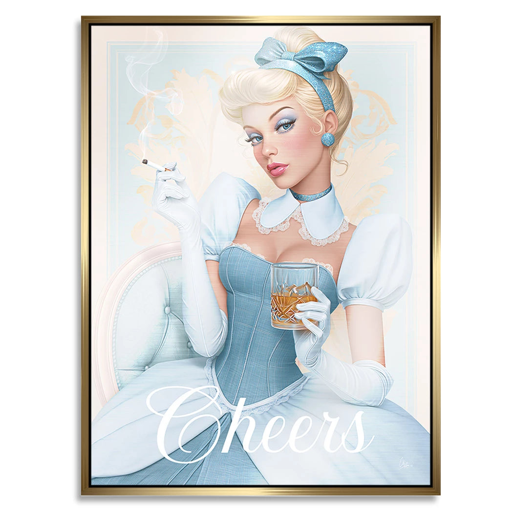 Cinderella Cheers Aluminiumbild gebürstet