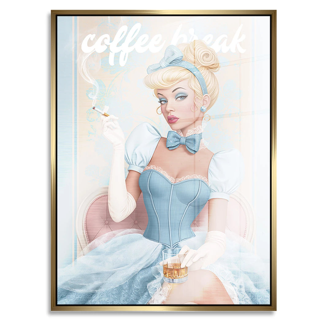 Cinderella Coffee Aluminiumbild gebürstet