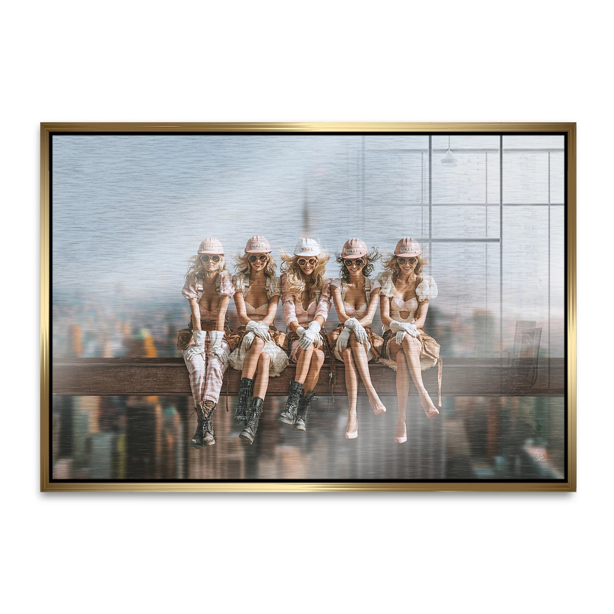 Skyline Queens Aluminiumbild gebürstet