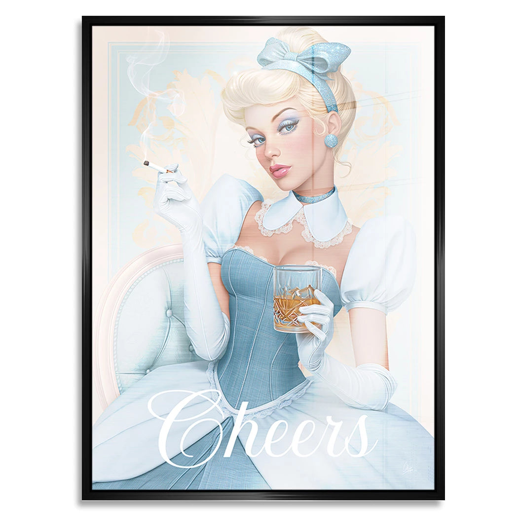 Cinderella Cheers Aluminiumbild gebürstet