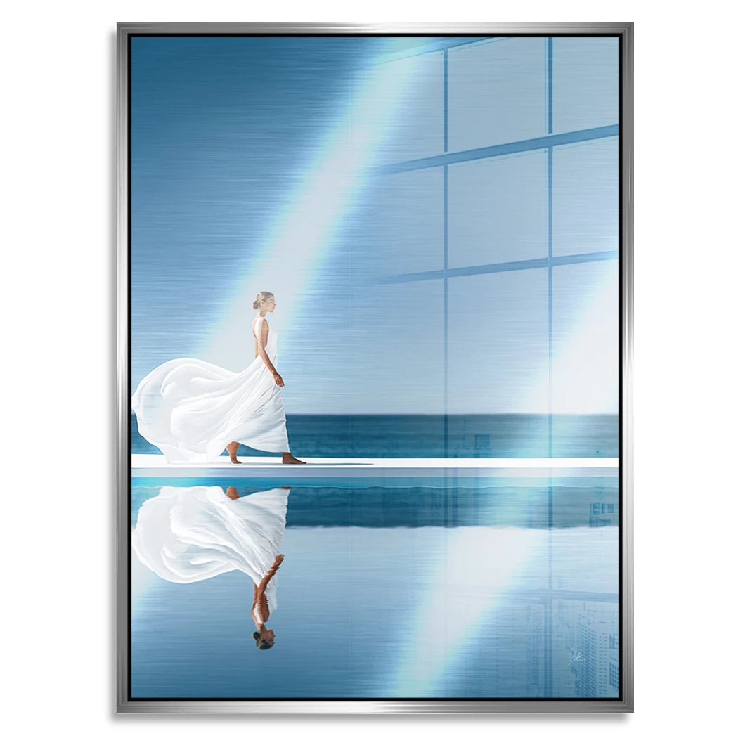 Blue Silence Aluminiumbild gebürstet