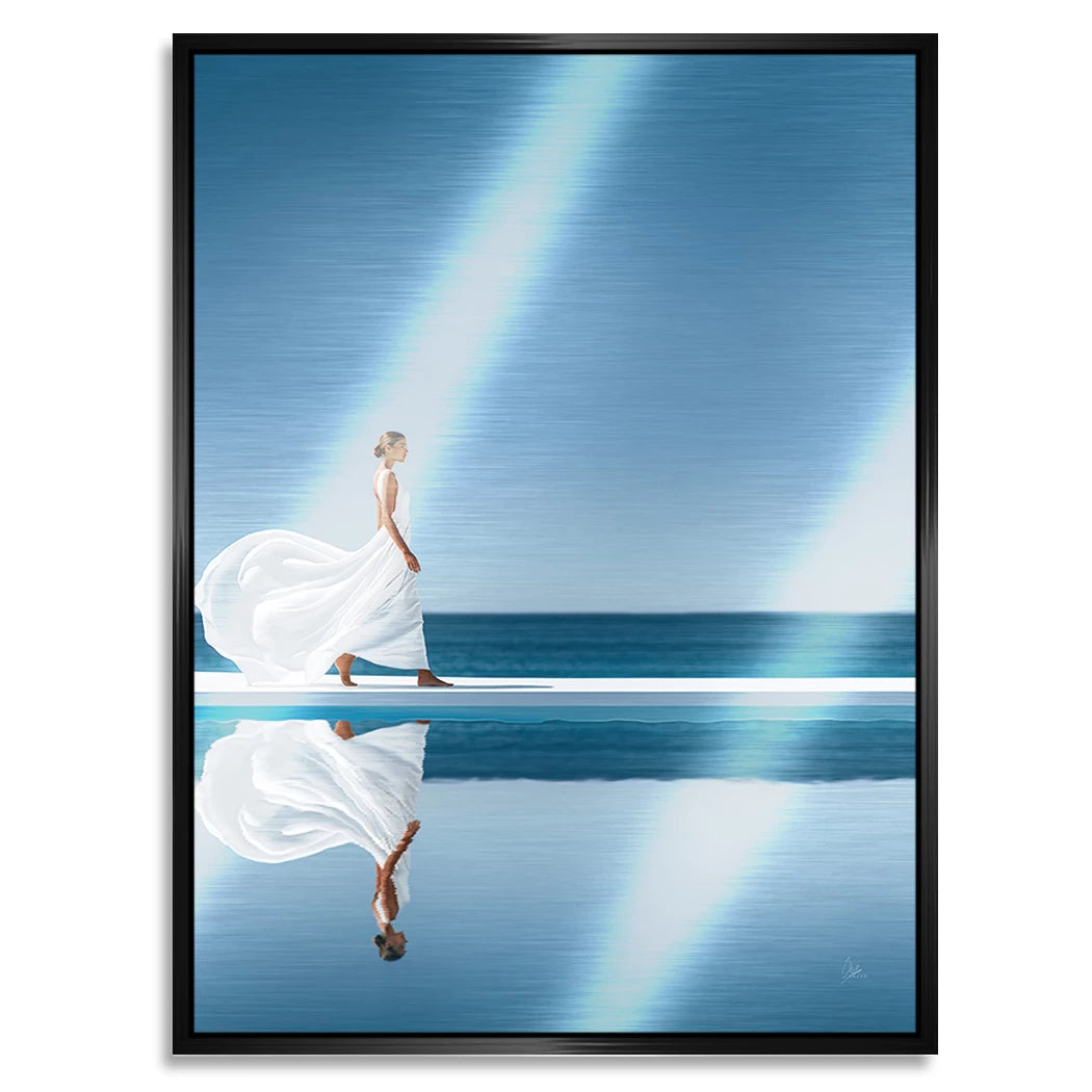 Blue Silence Aluminiumbild gebürstet