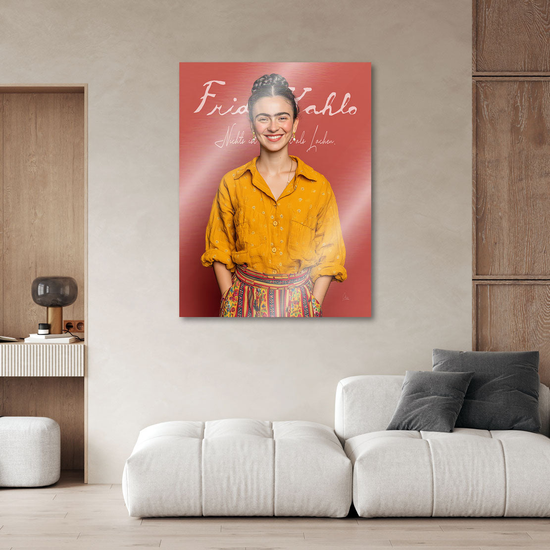 Das Lachen der Frida Alu Gebürstet Bild