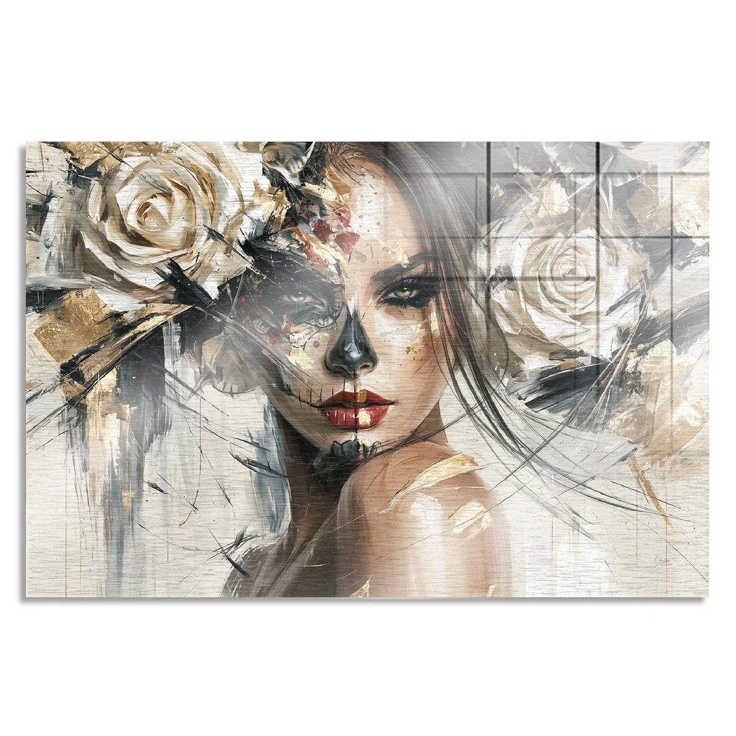 La Catrina Dark Romance Aluminiumbild gebürstet