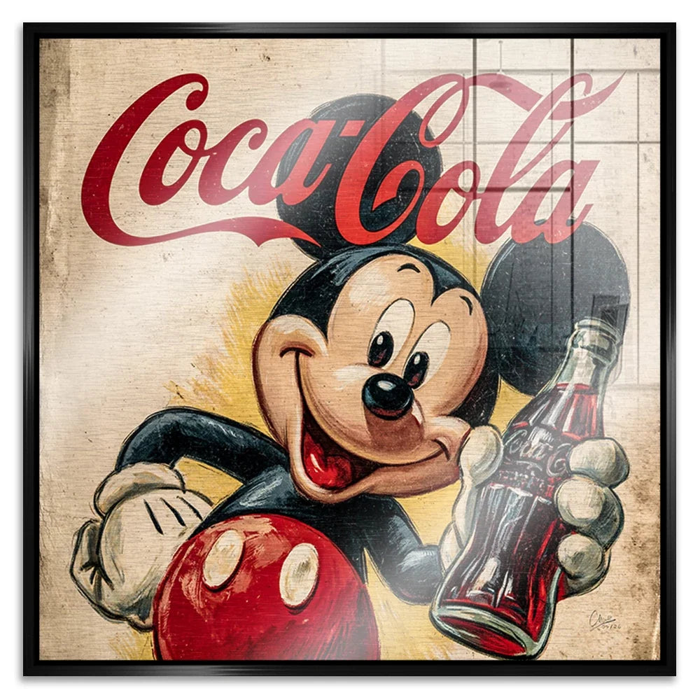 Micky Coke Aluminiumbild gebürstet
