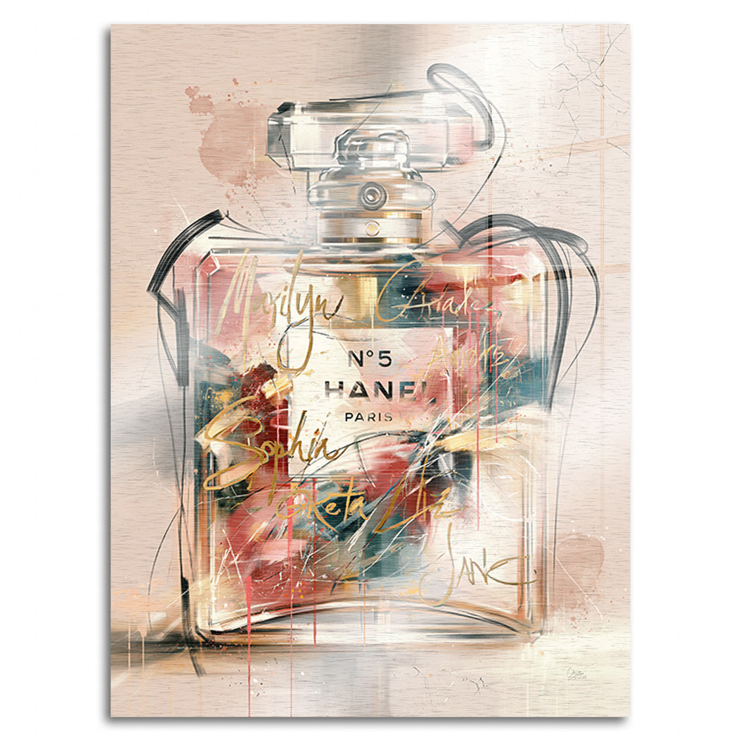Parfum No. 5 Aluminiumbild gebürstet