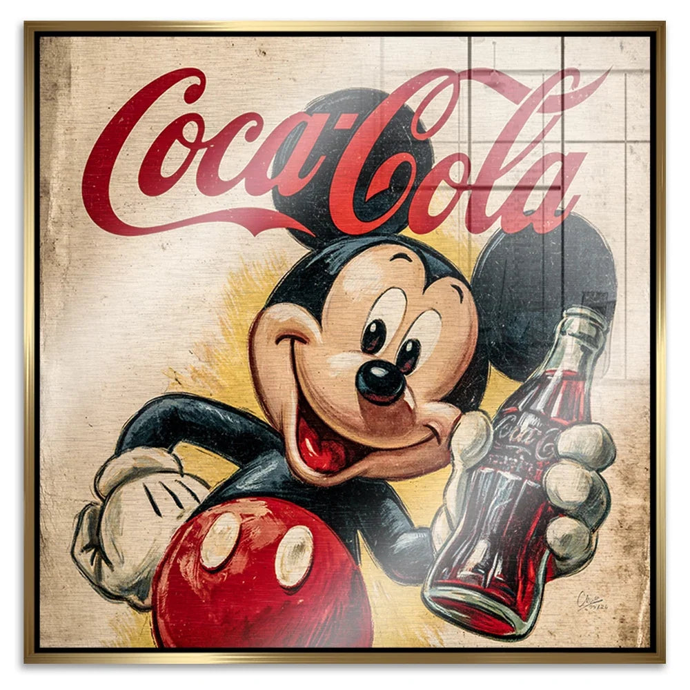 Micky Coke Aluminiumbild gebürstet