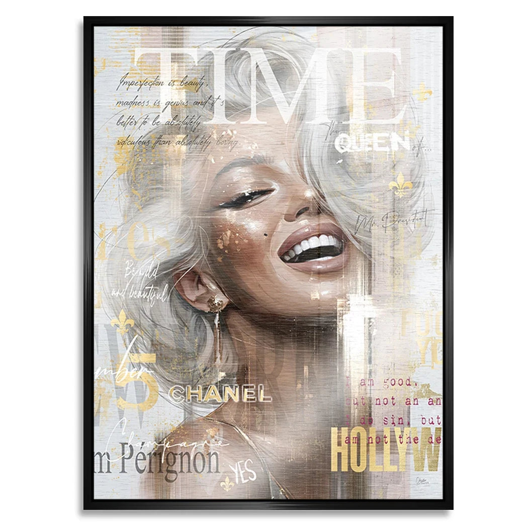 Marilyn Monroe Cover Aluminiumbild gebürstet