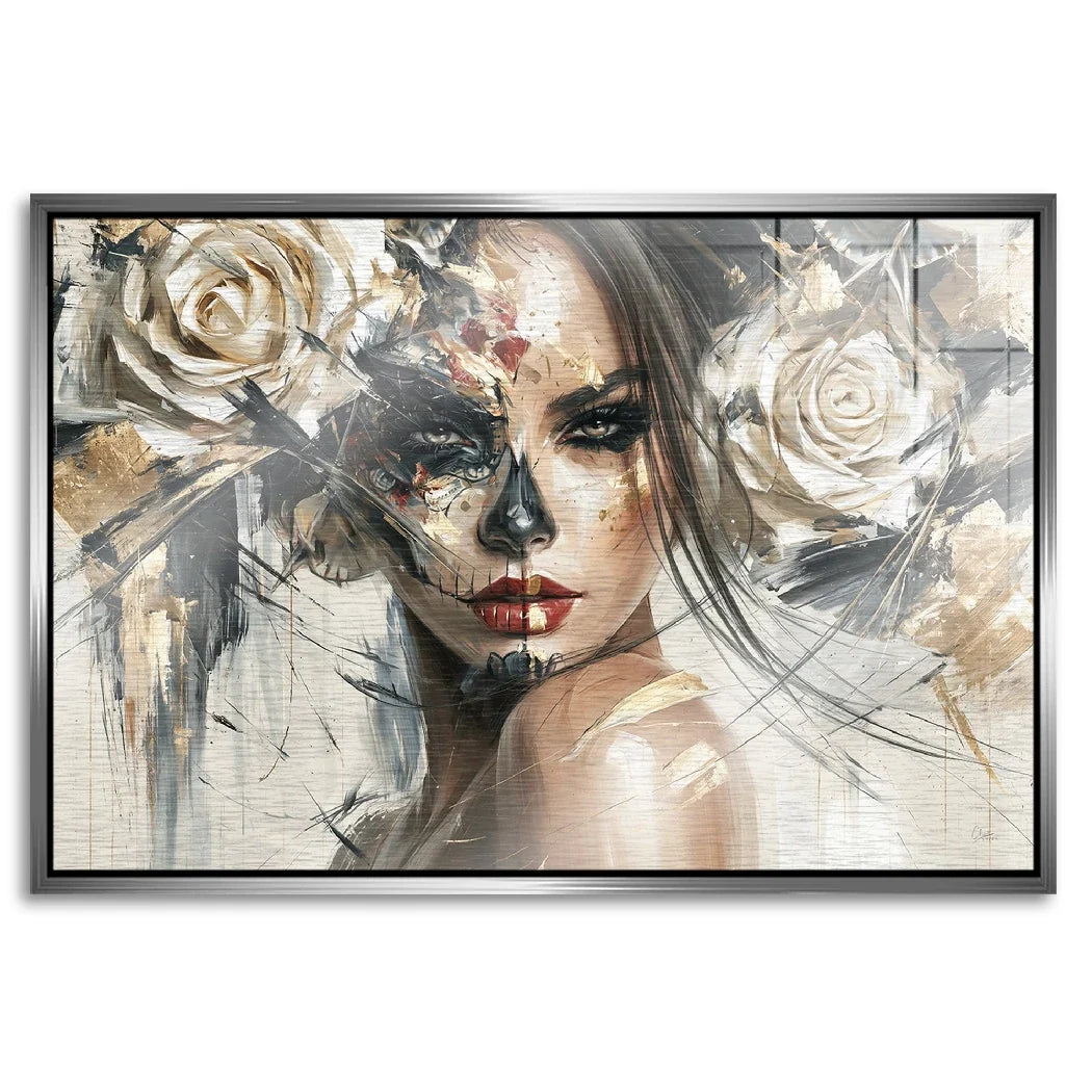 La Catrina Dark Romance Aluminiumbild gebürstet