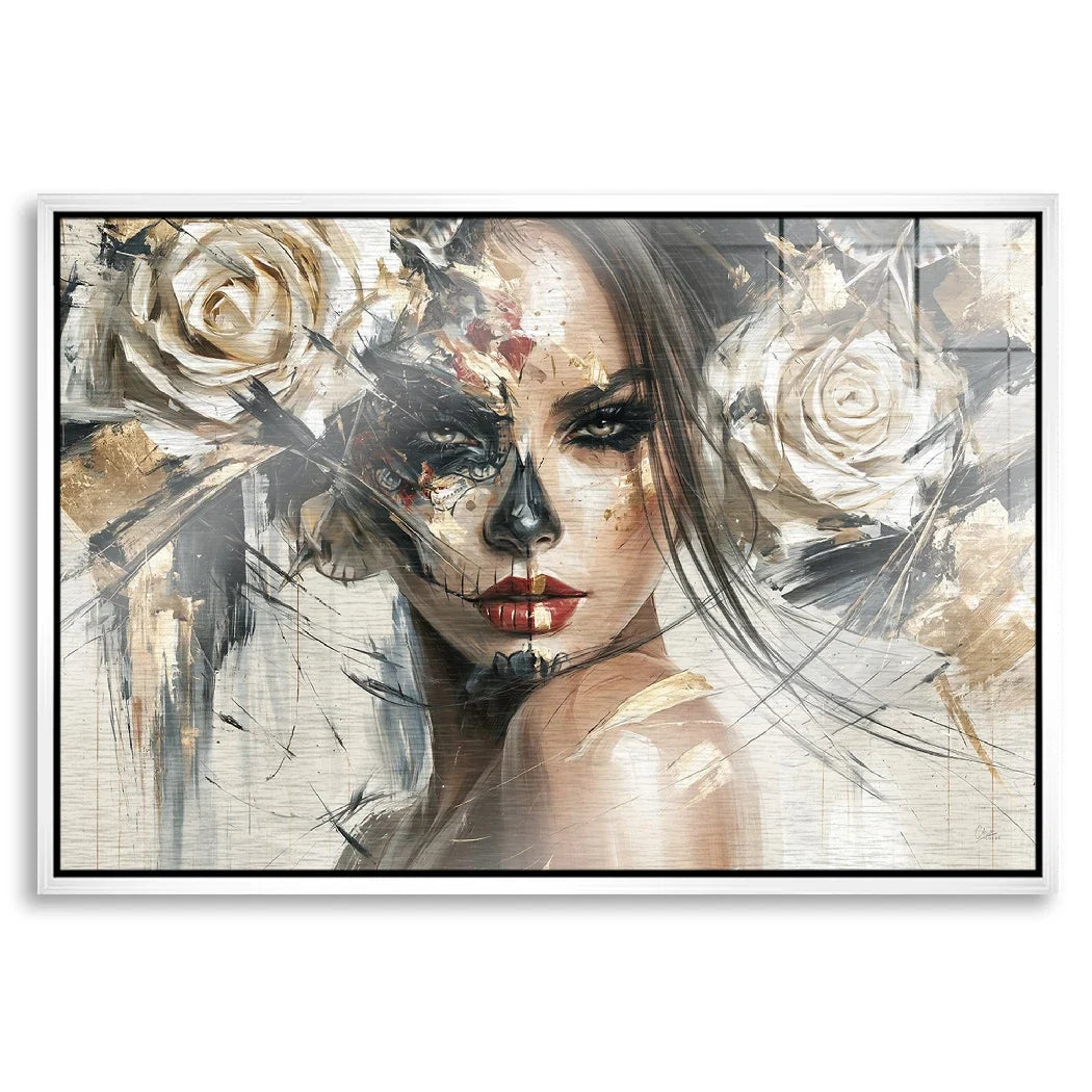La Catrina Dark Romance Aluminiumbild gebürstet