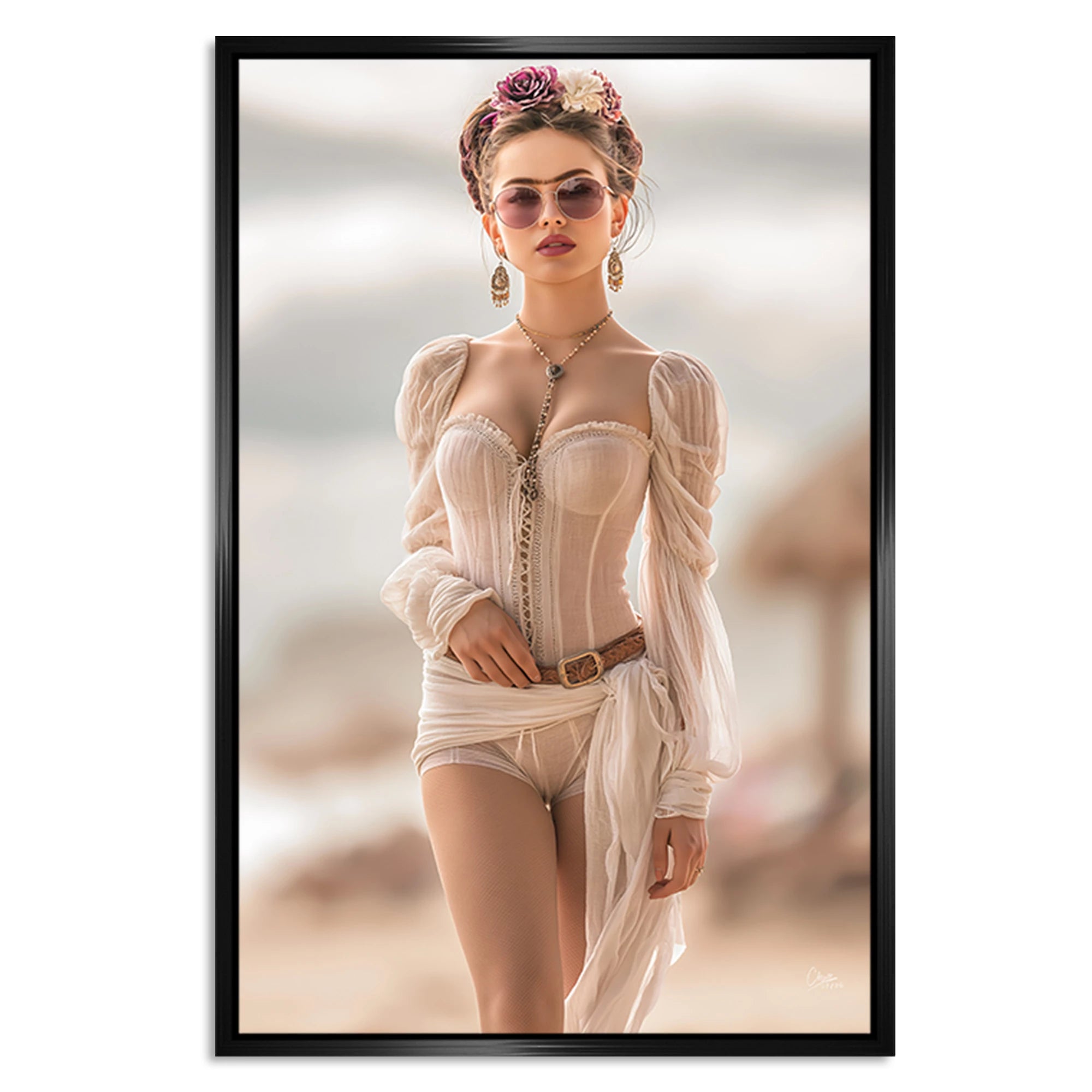 Frida Riviera Leinwand Bild
