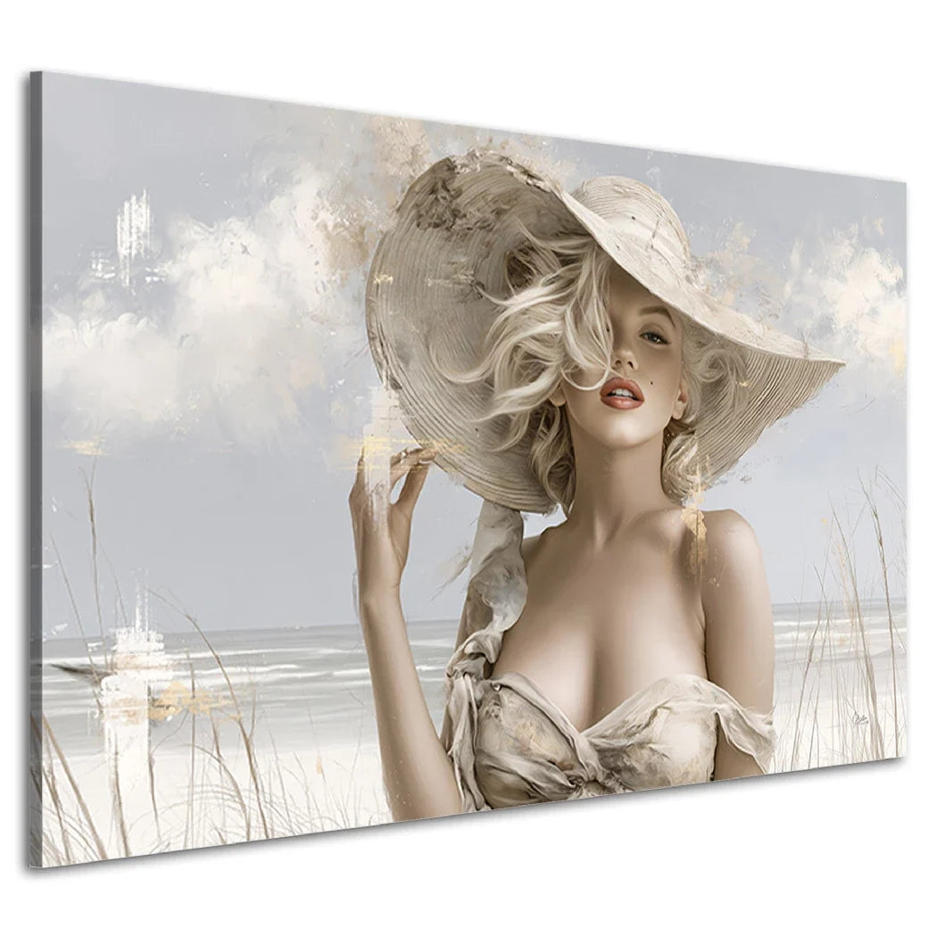 Marilyn Monroe Riviera Leinwand Bild