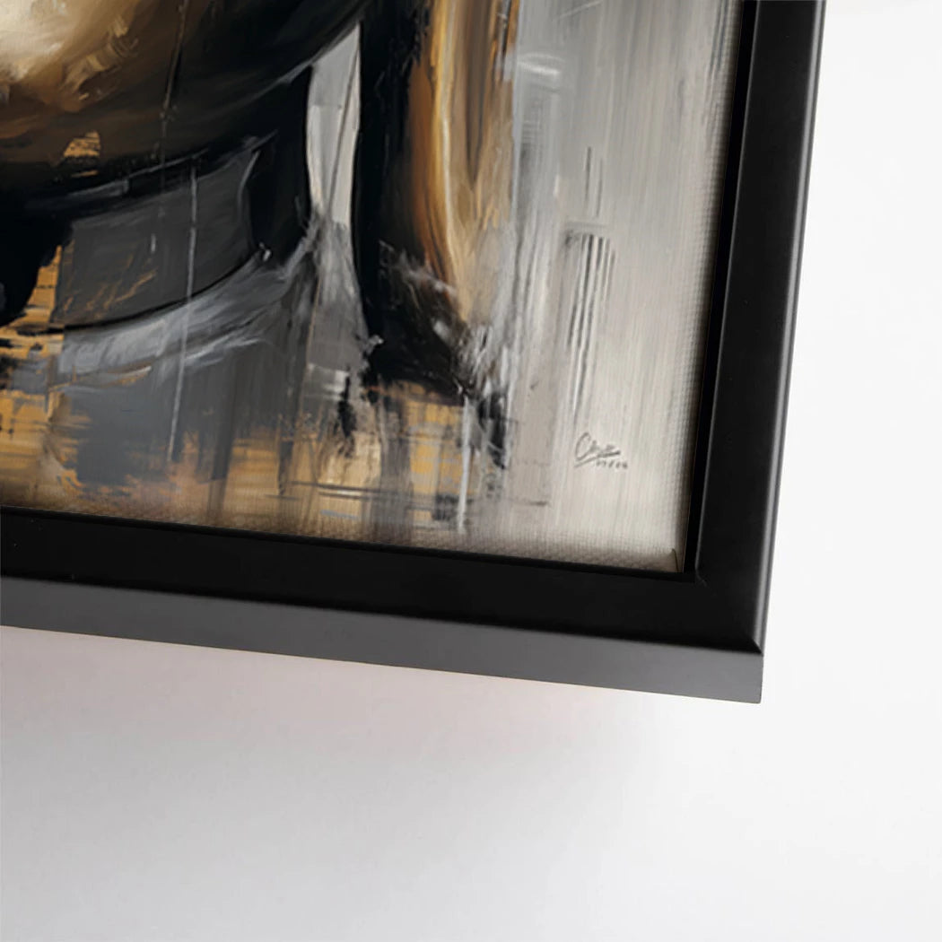 Buddha Gold Leinwand Bild