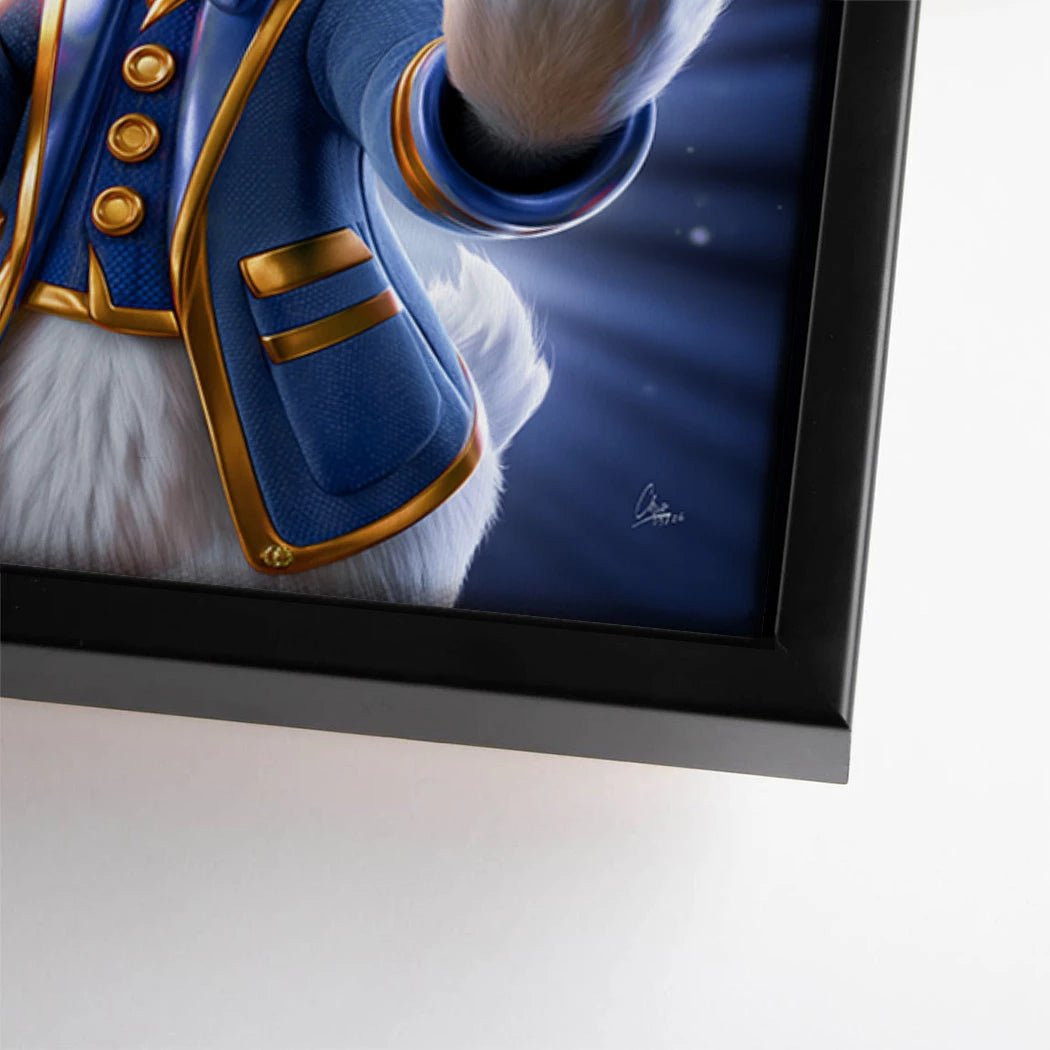 Financial Dagobert Duck Leinwand Bild
