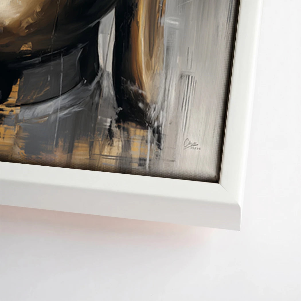 Buddha Gold Leinwand Bild