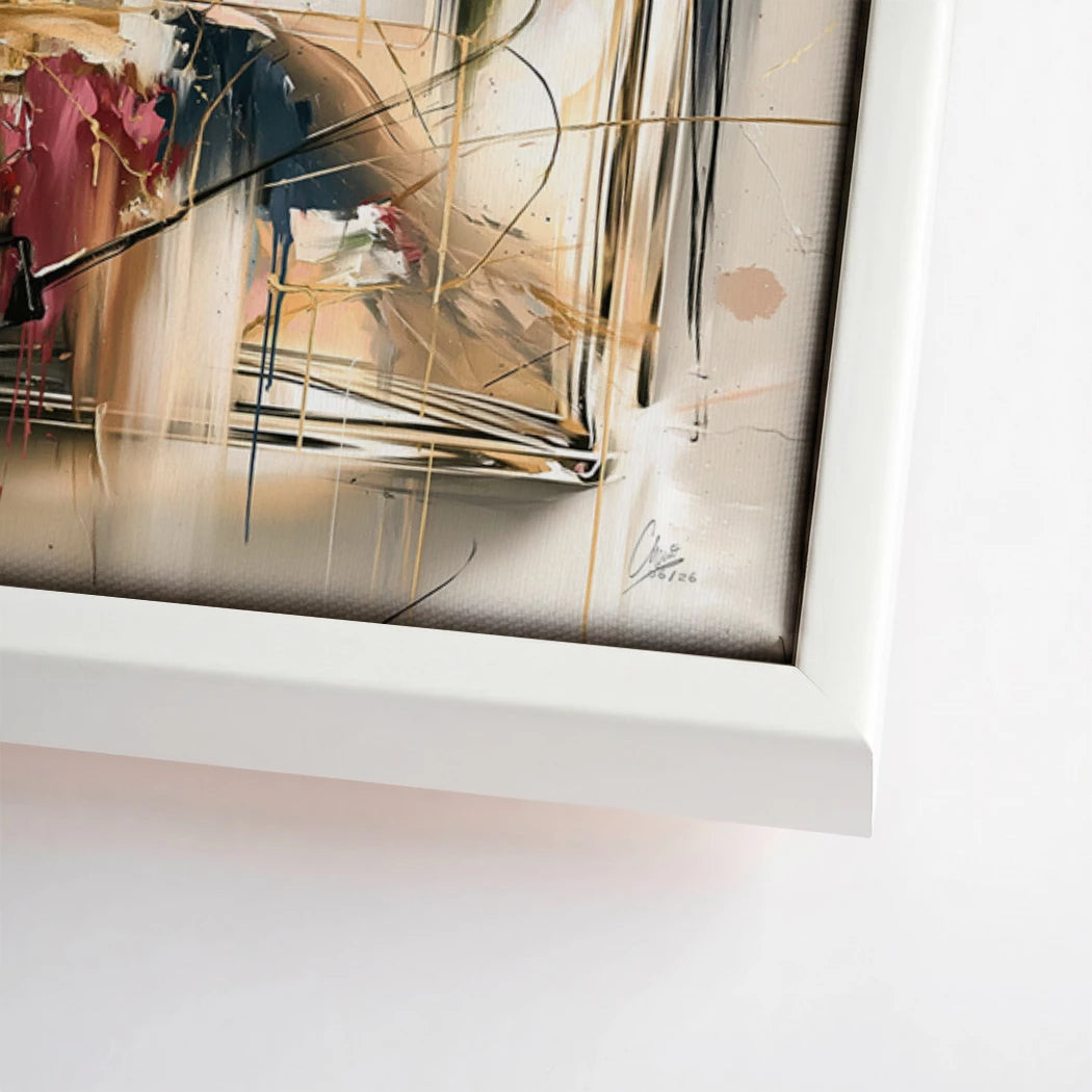 Chanel Goldflakon Leinwand Bild