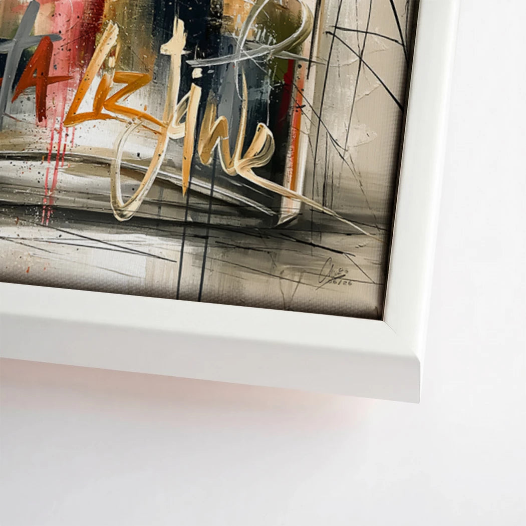 Chanel Graffiti Leinwand Bild