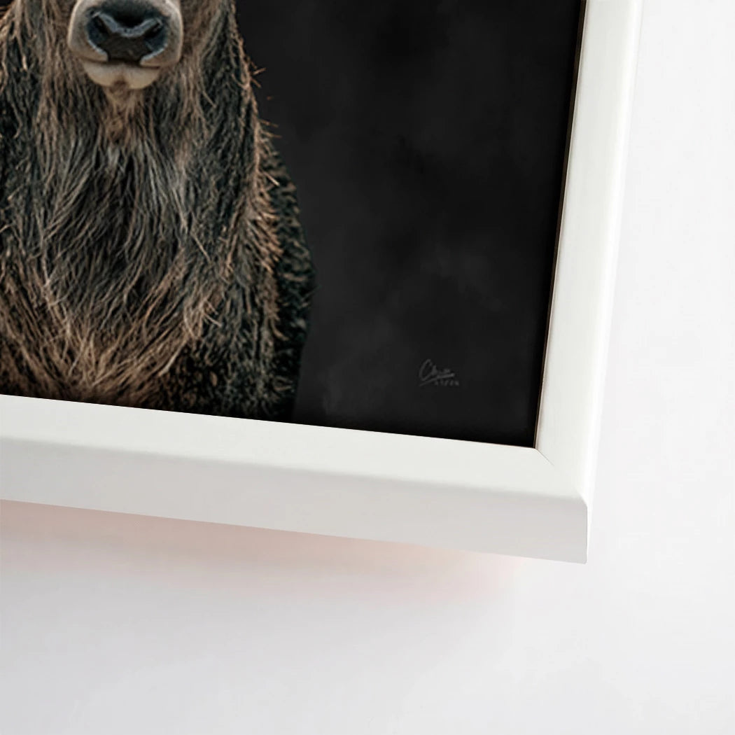 Hirsch Black Art Leinwand Bild