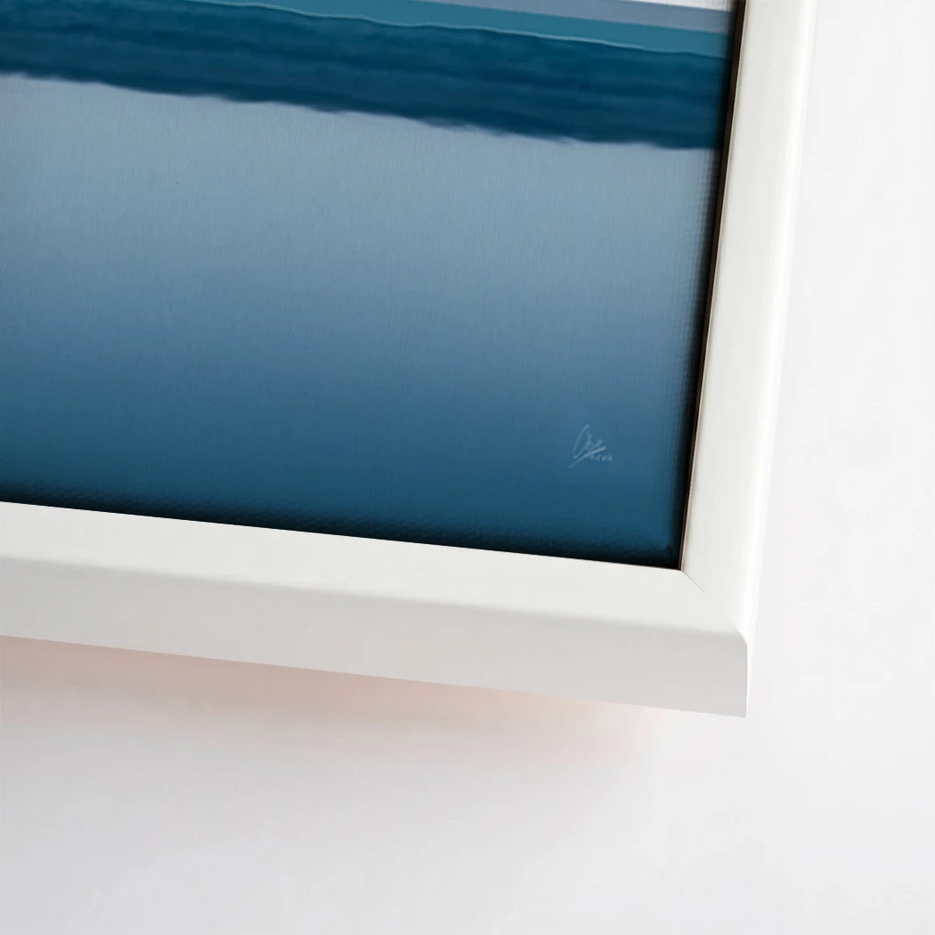 Blue Silence Leinwand Bild