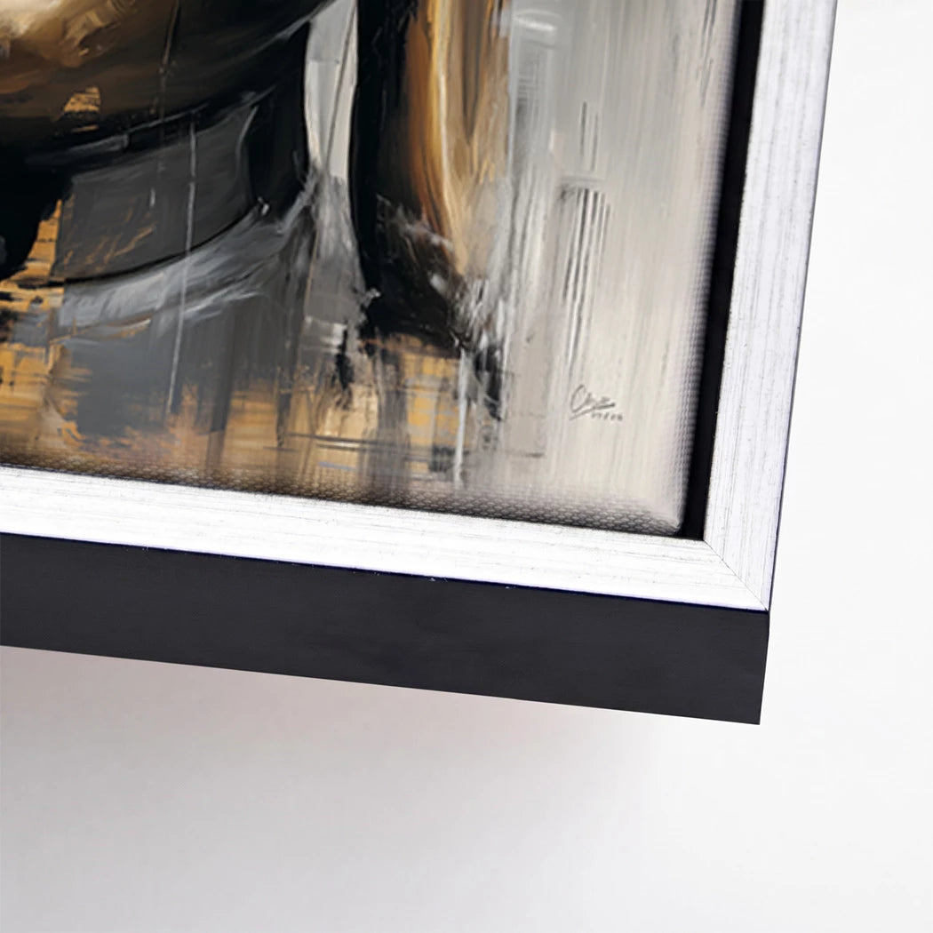 Buddha Gold Leinwand Bild