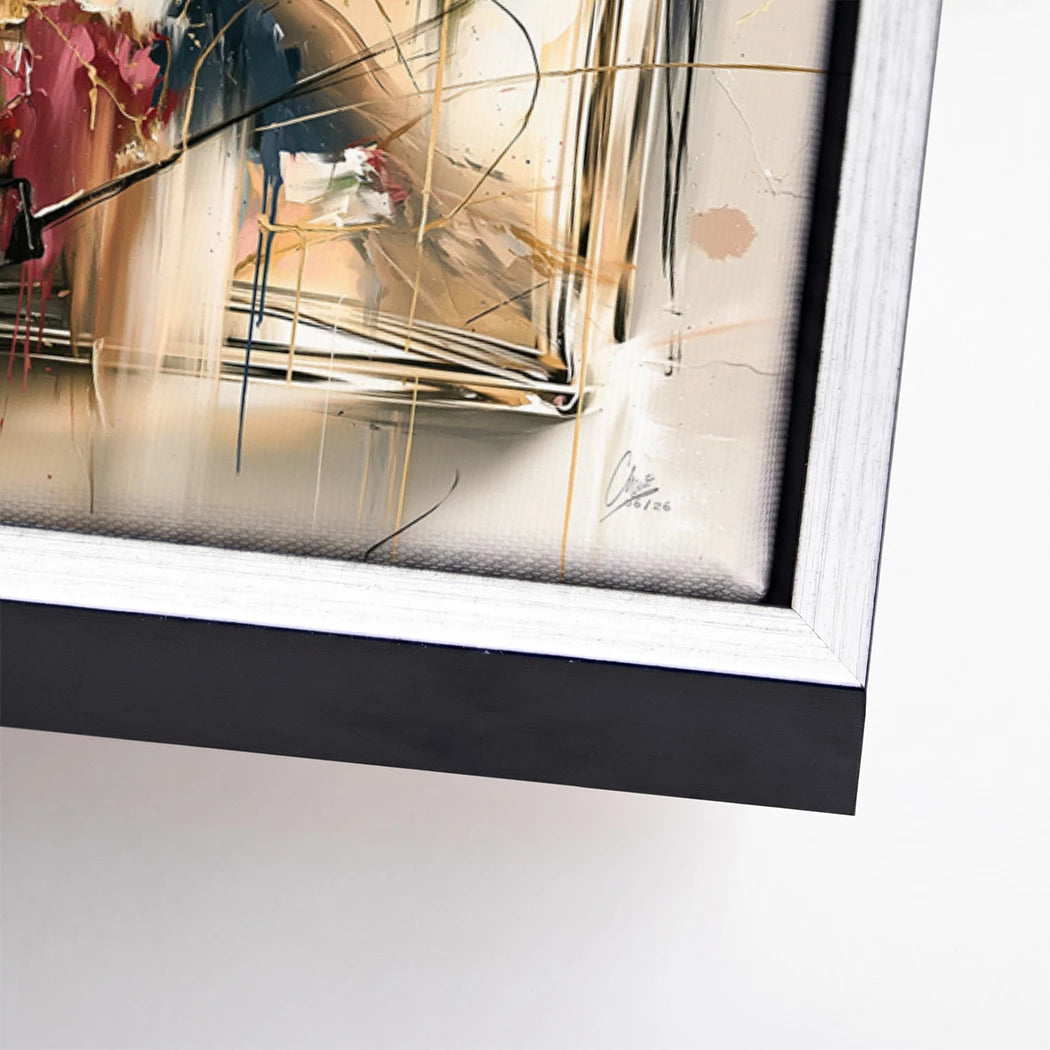 Chanel Goldflakon Leinwand Bild
