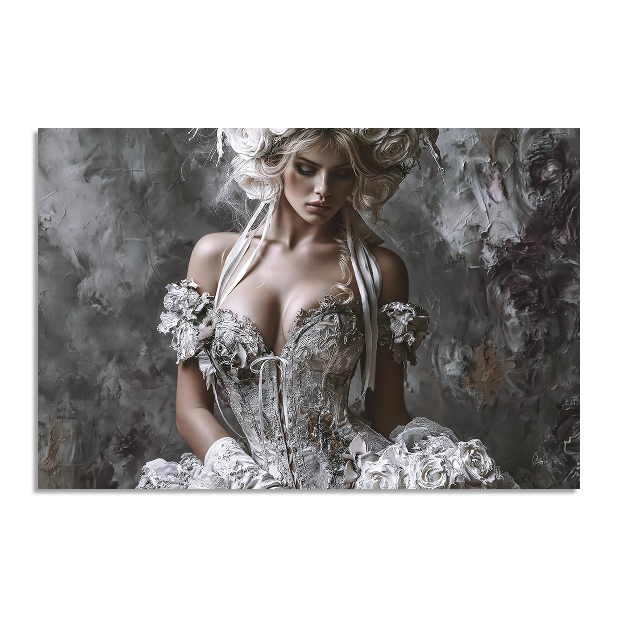 Rosen Couture Leinwand Bild