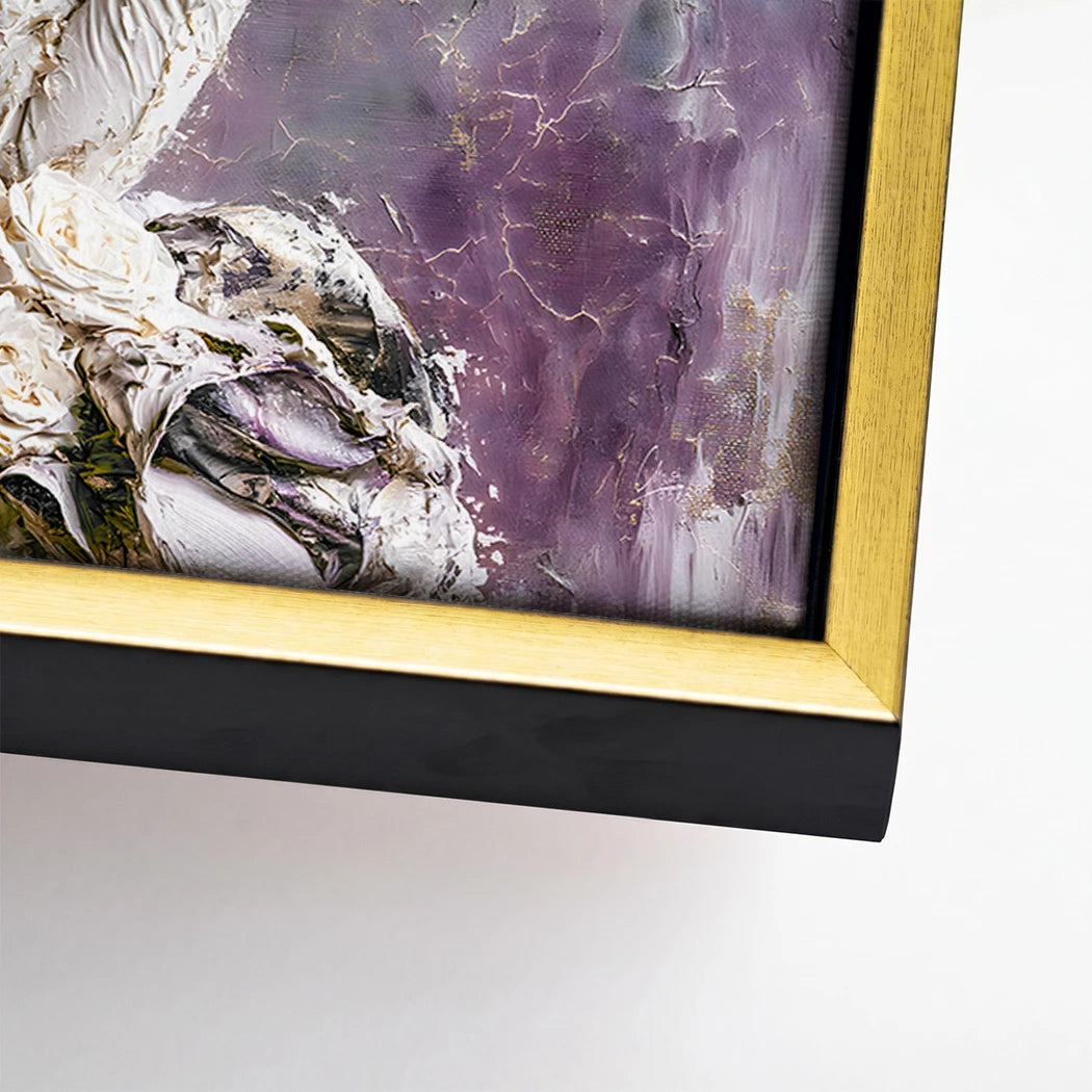 Blüten Couture Leinwand Bild