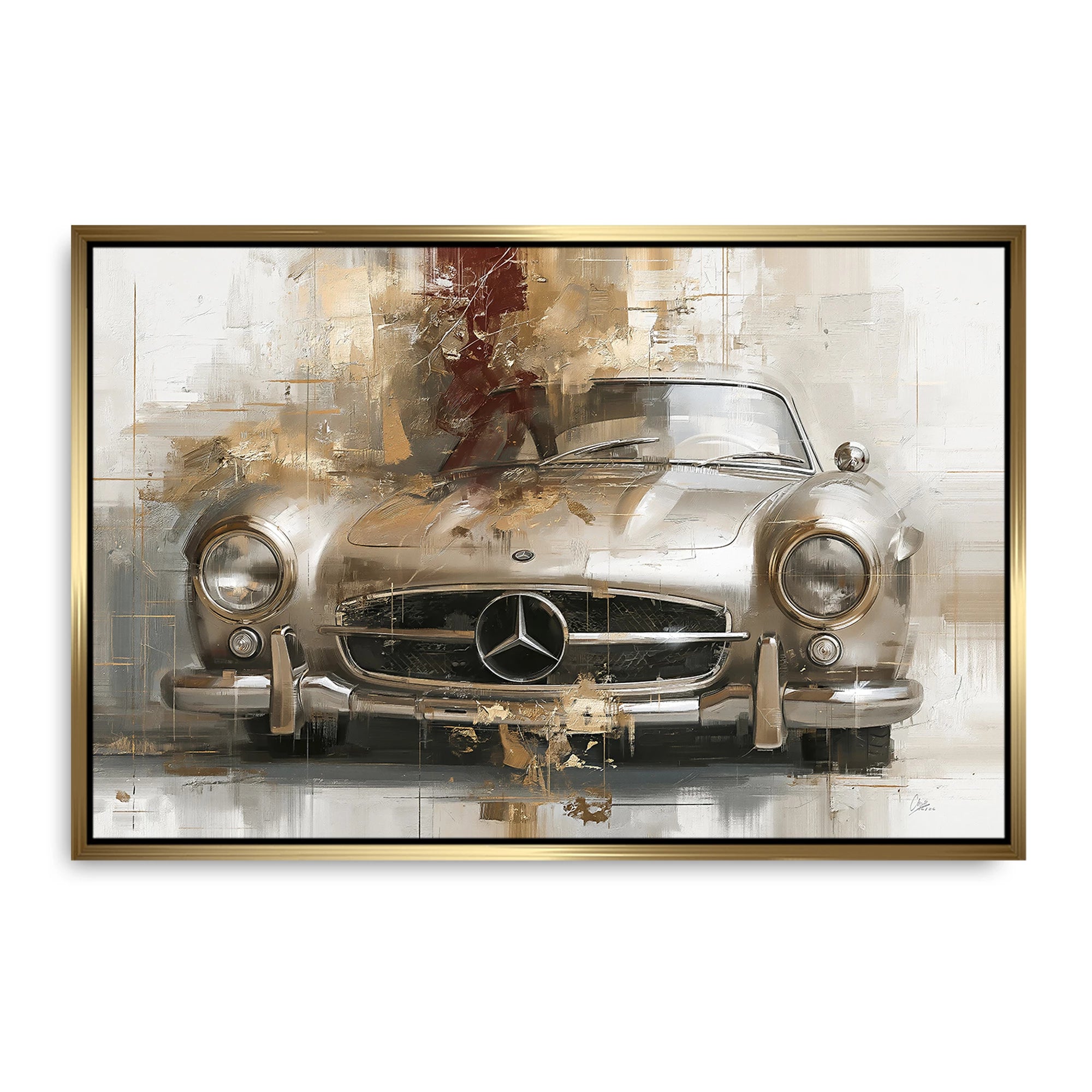 Mercedes 300SL Legende Leinwand Bild