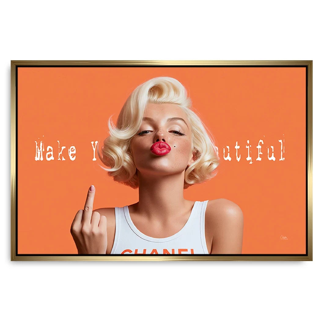 Marilyn Monroe Beautiful Leinwand Bild