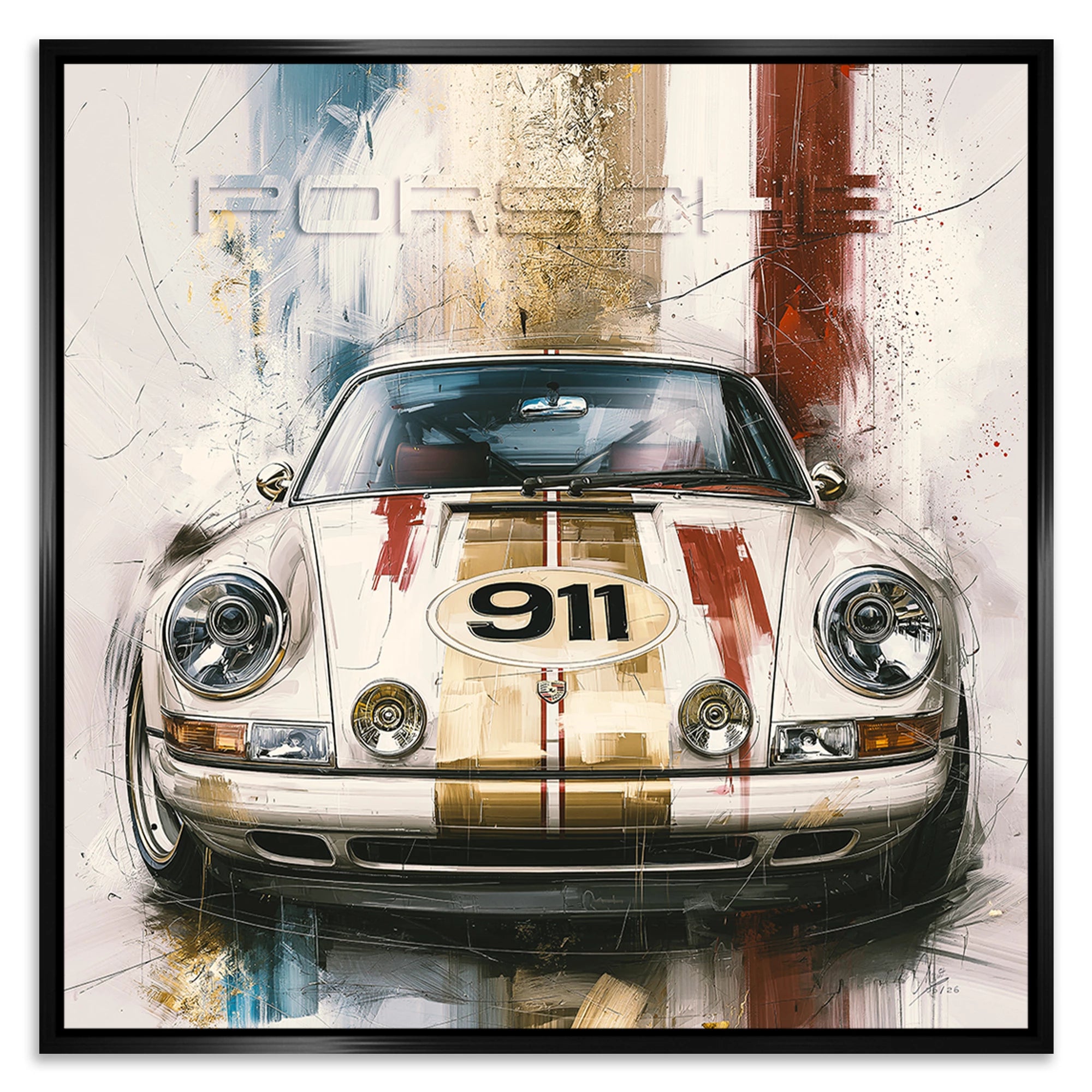 Porsche 911 Klassik Leinwand Bild