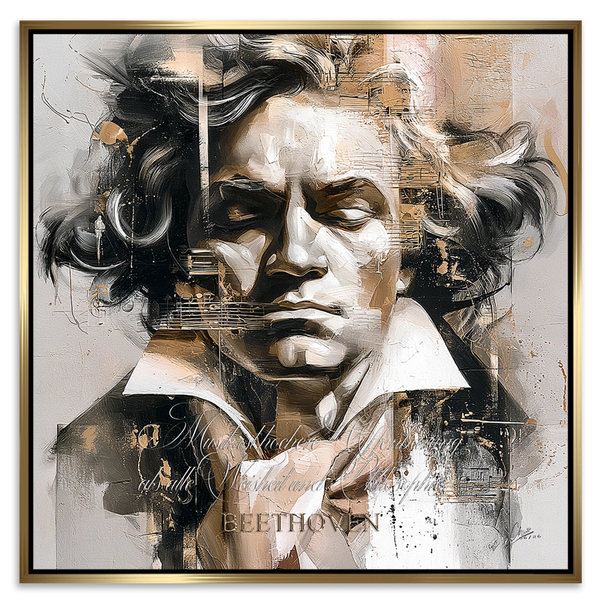 Beethoven Opus Leinwand Bild