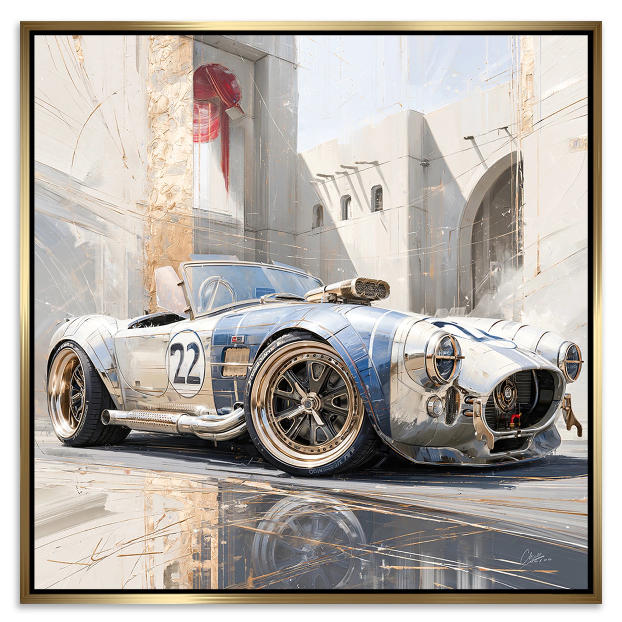 AC Cobra Velocity Leinwand Bild