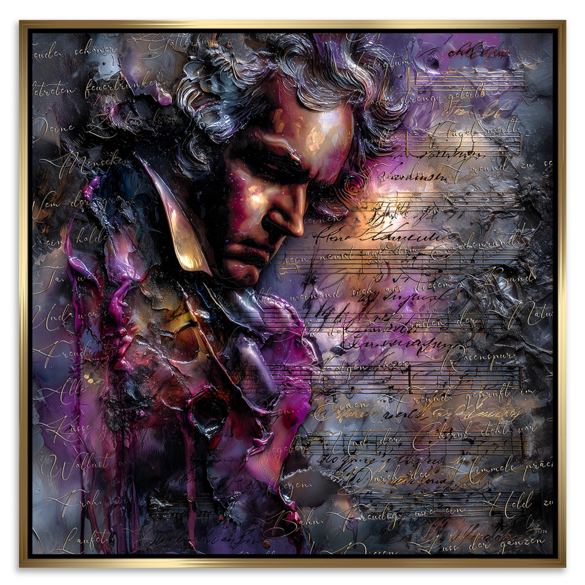 Beethoven Sinfonie Leinwand Bild