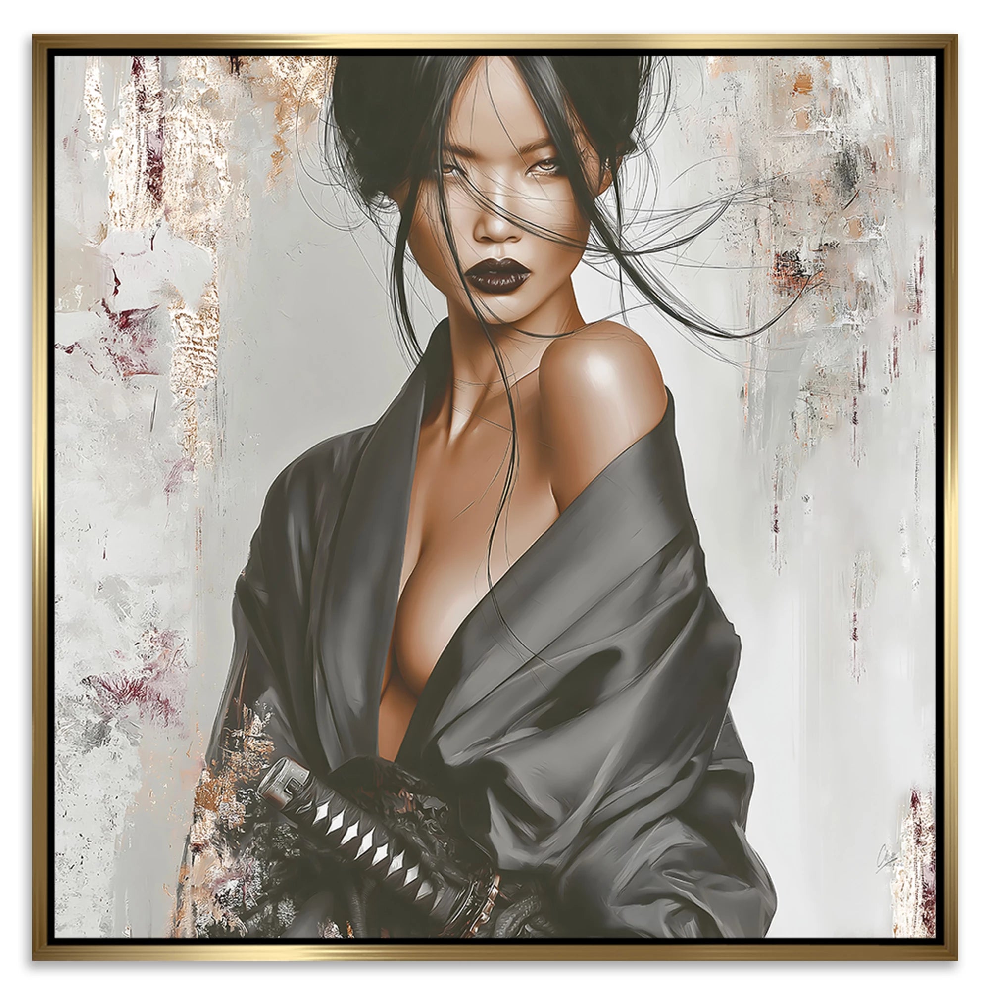Velvet Katana Leinwand Bild