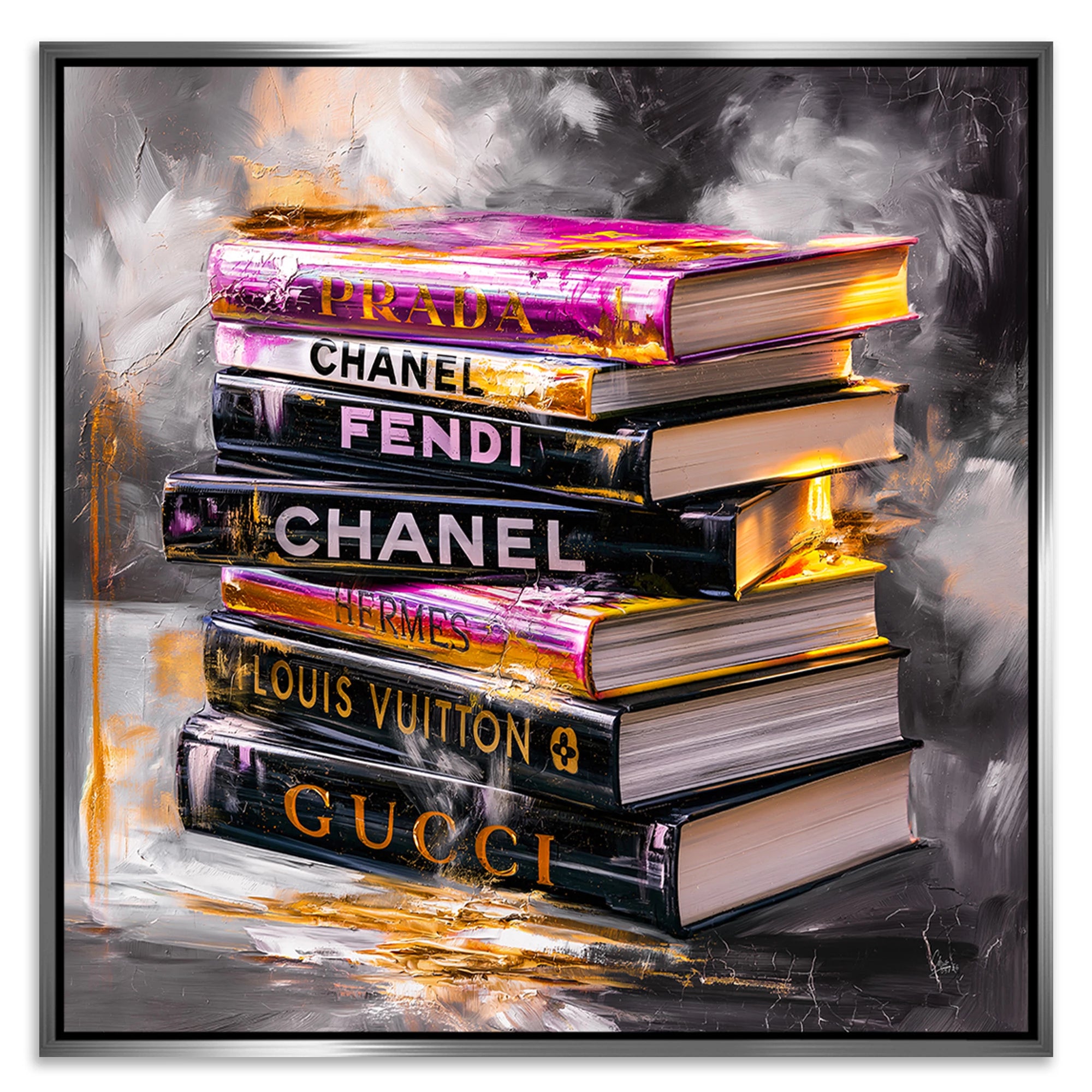 Fashion Bücher Leinwand Bild