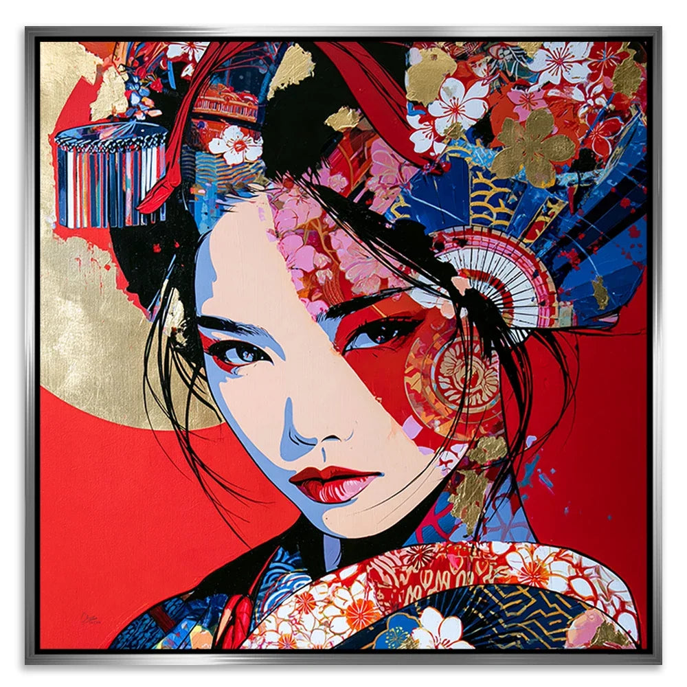 Geisha Rouge Leinwand Bild