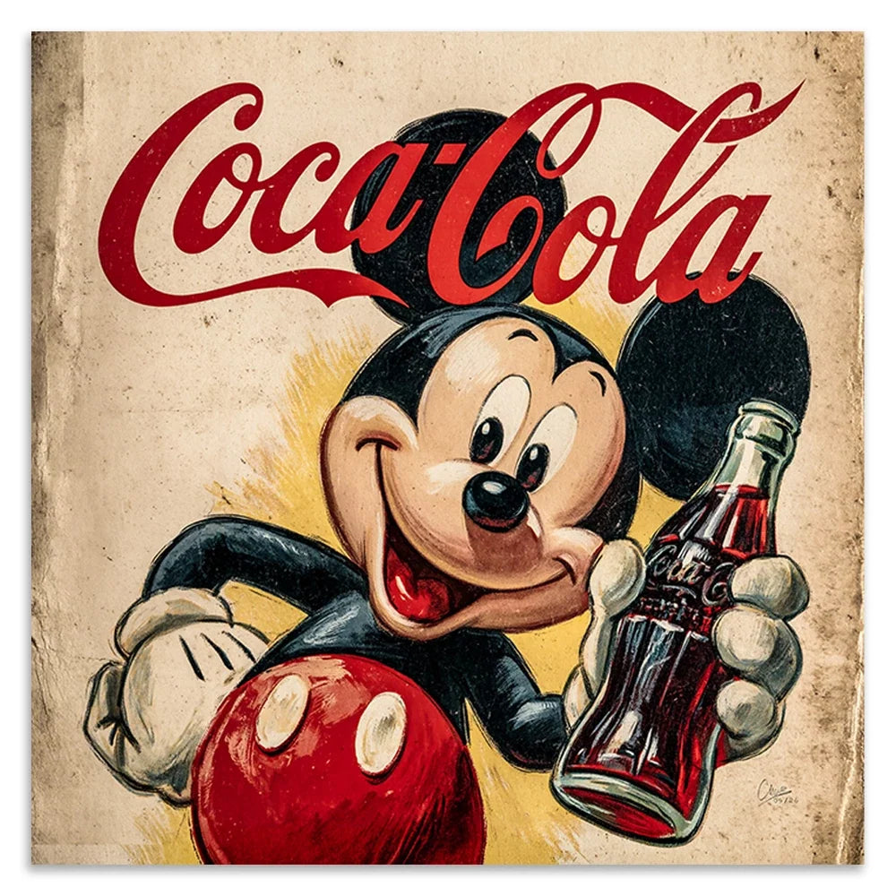 Micky Coke Leinwand Bild
