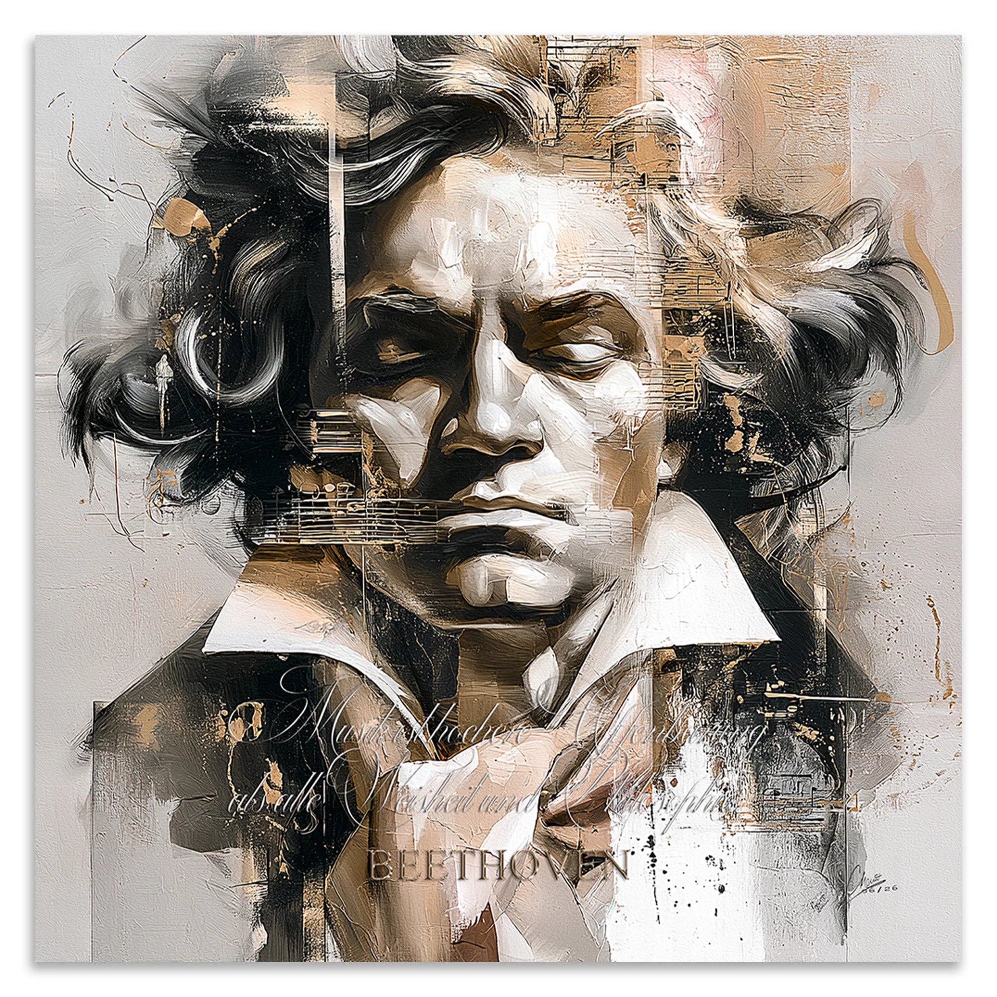 Beethoven Opus Leinwand Bild