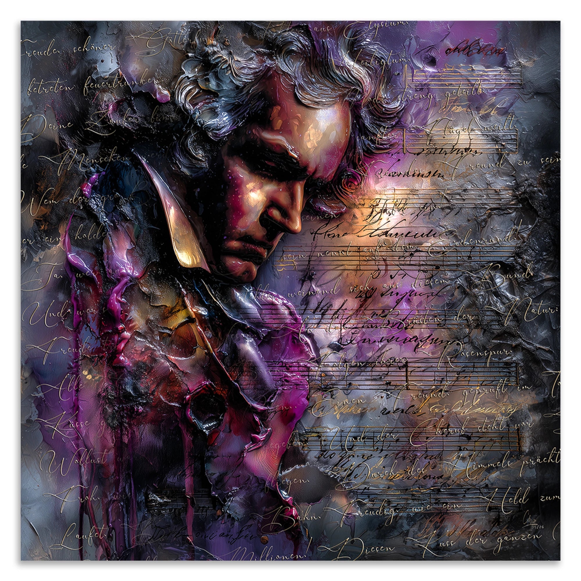 Beethoven Sinfonie Leinwand Bild