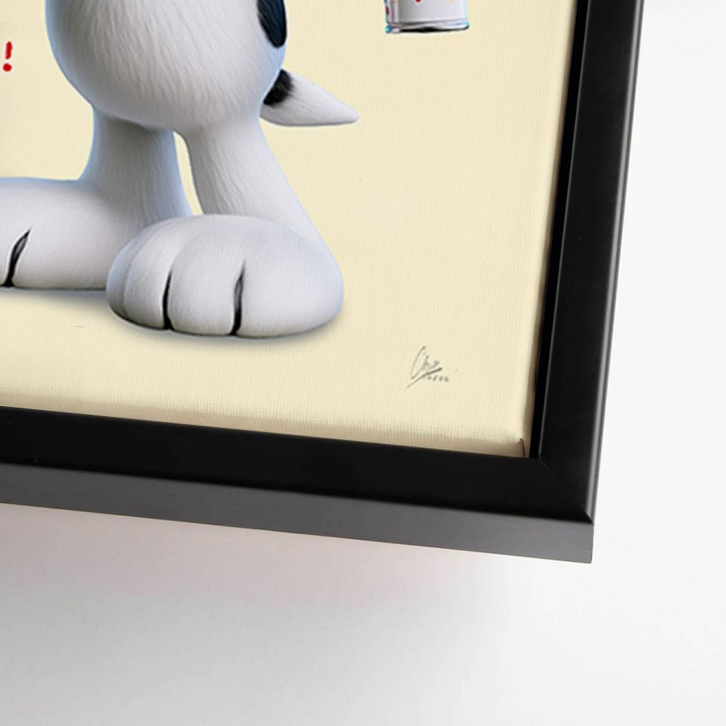 Snoopy Spray Love Leinwand Bild
