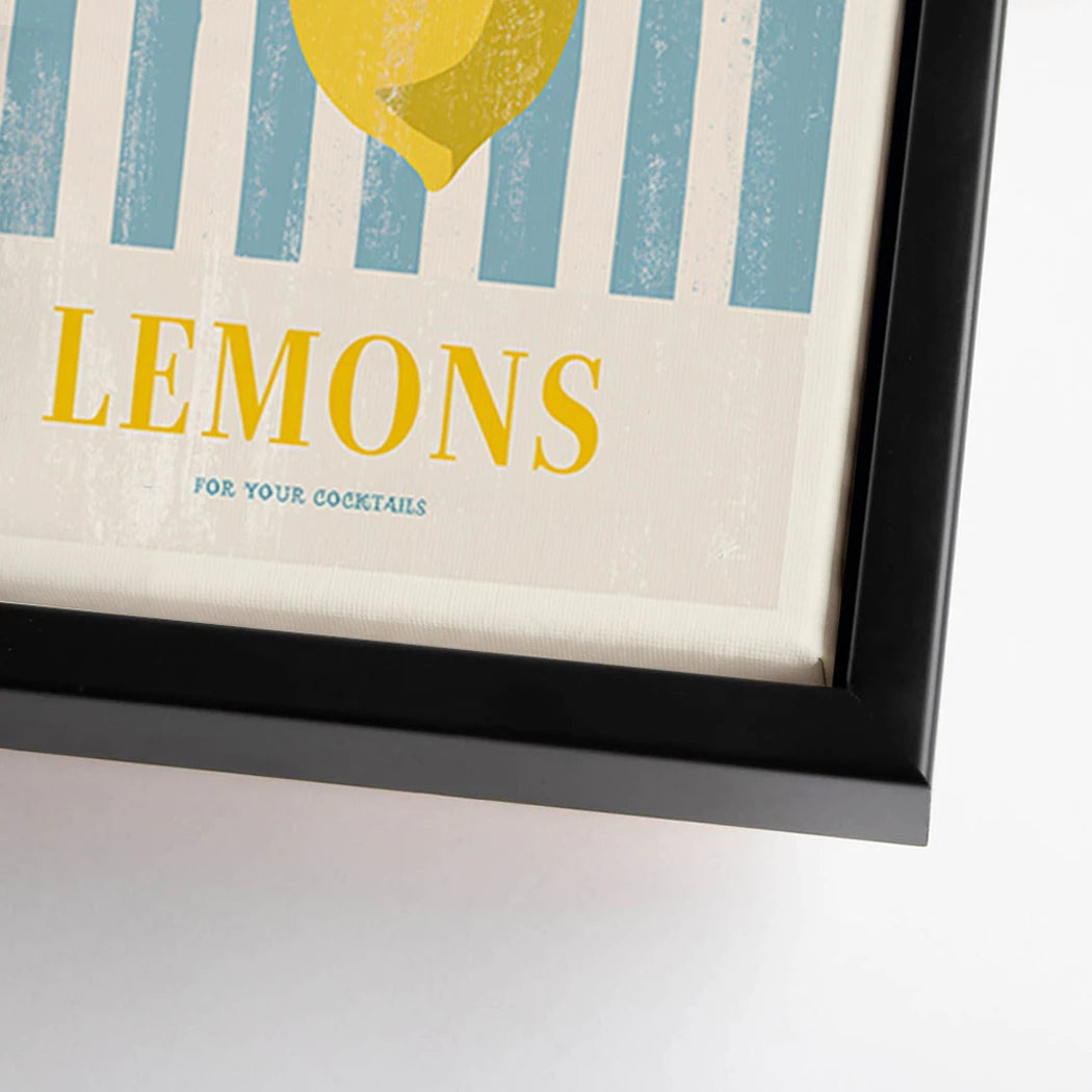 Lemons Cocktail Leinwand Bild