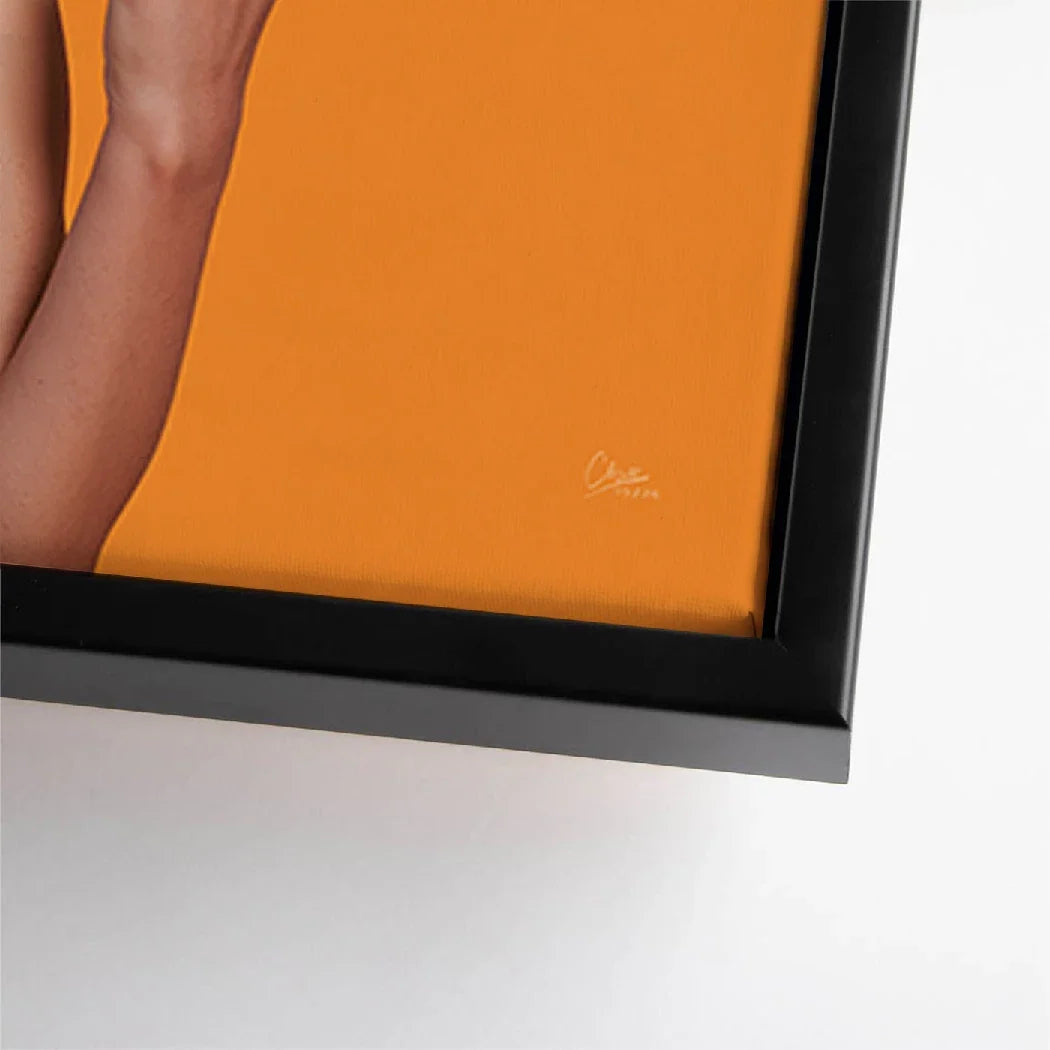 Marilyn Monroe Orange Kiss Leinwand Bild